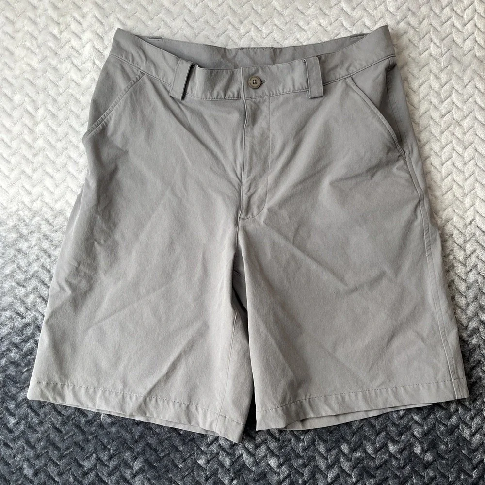 Under Armour Golf Shorts Mens 32 Gray Chino Bermuda Performance Stretch